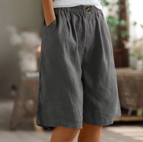 Emma | Women's Relaxed Fit Casual Shorts-The Yellow Prime