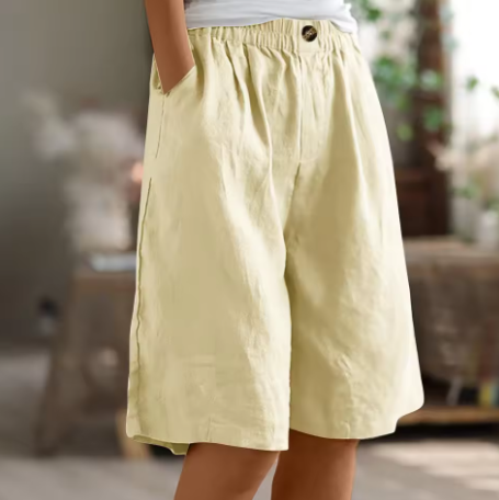 Emma | Women's Relaxed Fit Casual Shorts-The Yellow Prime