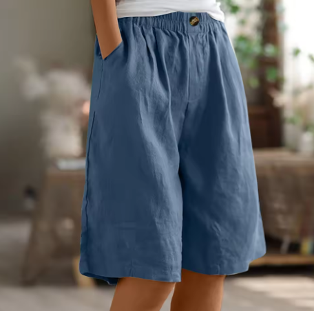 Emma | Women's Relaxed Fit Casual Shorts-The Yellow Prime