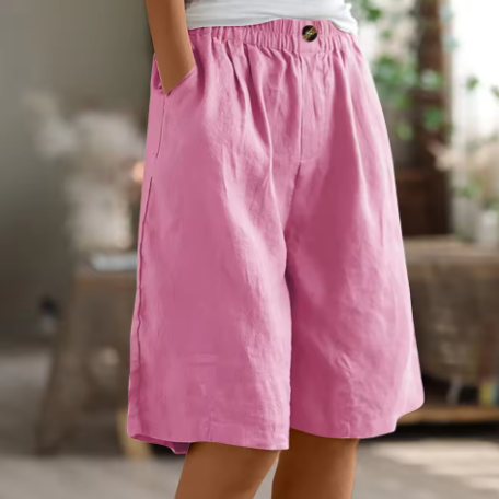 Emma | Women's Relaxed Fit Casual Shorts-The Yellow Prime