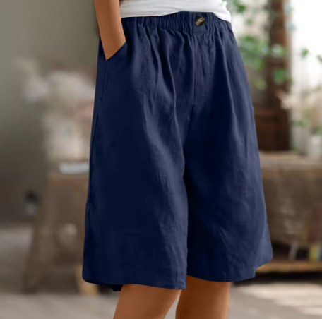 Emma | Women's Relaxed Fit Casual Shorts-The Yellow Prime