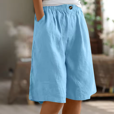 Emma | Women's Relaxed Fit Casual Shorts-The Yellow Prime
