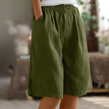 Emma | Women's Relaxed Fit Casual Shorts-The Yellow Prime