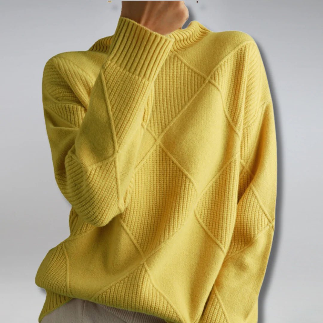 Women's Classic Turtleneck Sweater for Warmth and Style