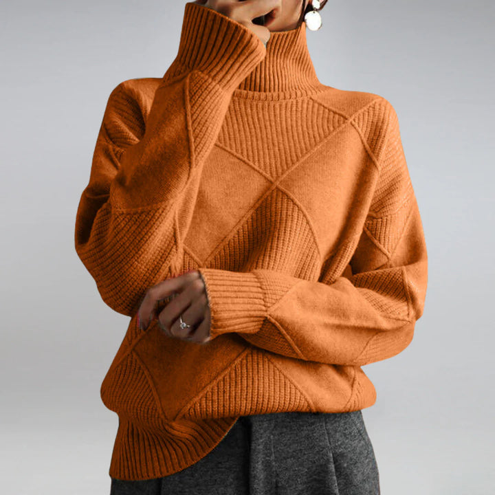 Women's Classic Turtleneck Sweater for Warmth and Style