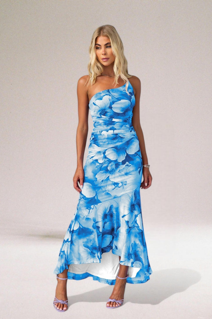 Doriana | Women's Elegant Floral Maxi Dress-The Yellow Prime