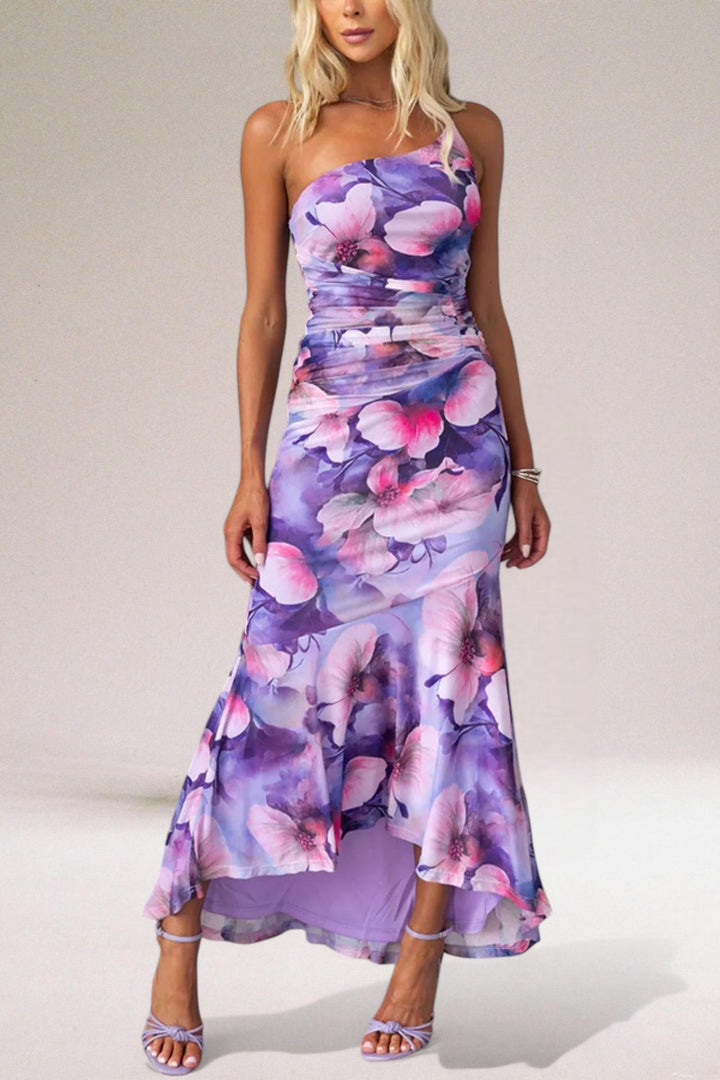 Doriana | Women's Elegant Floral Maxi Dress-The Yellow Prime