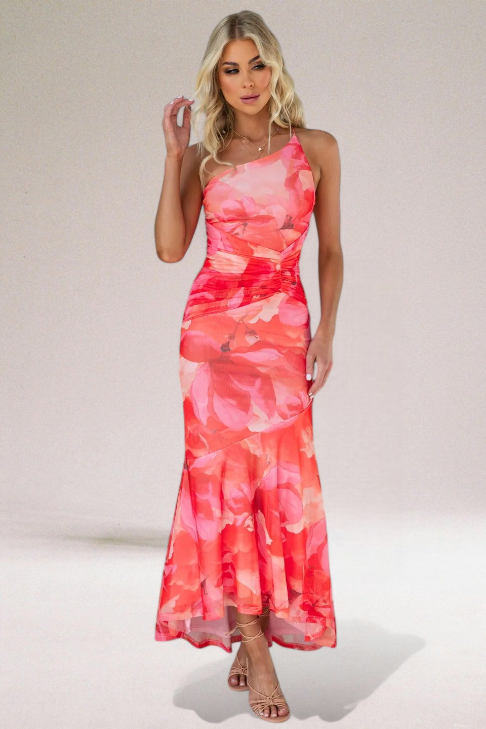 Doriana | Women's Elegant Floral Maxi Dress-The Yellow Prime