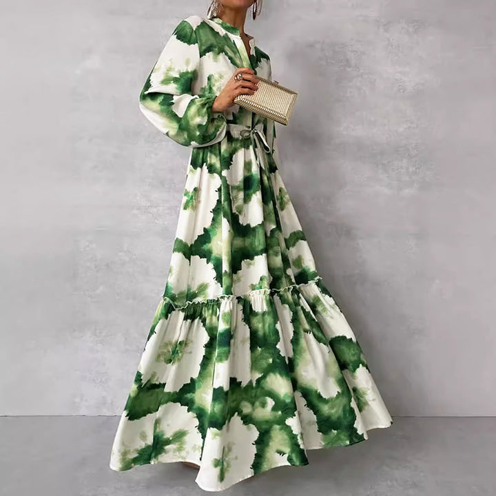 Reyna | Women's Long Sleeve Maxi Dress-The Yellow Prime