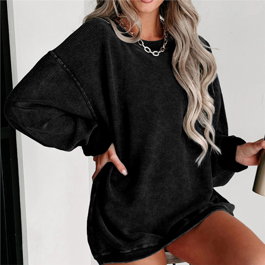 Women's Oversized Round Neck Sweatshirt