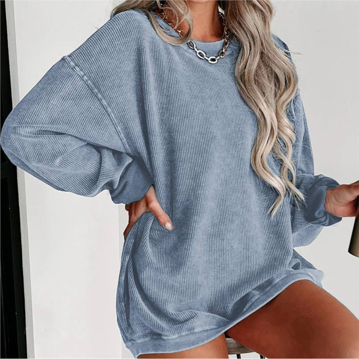 Women's Oversized Round Neck Sweatshirt