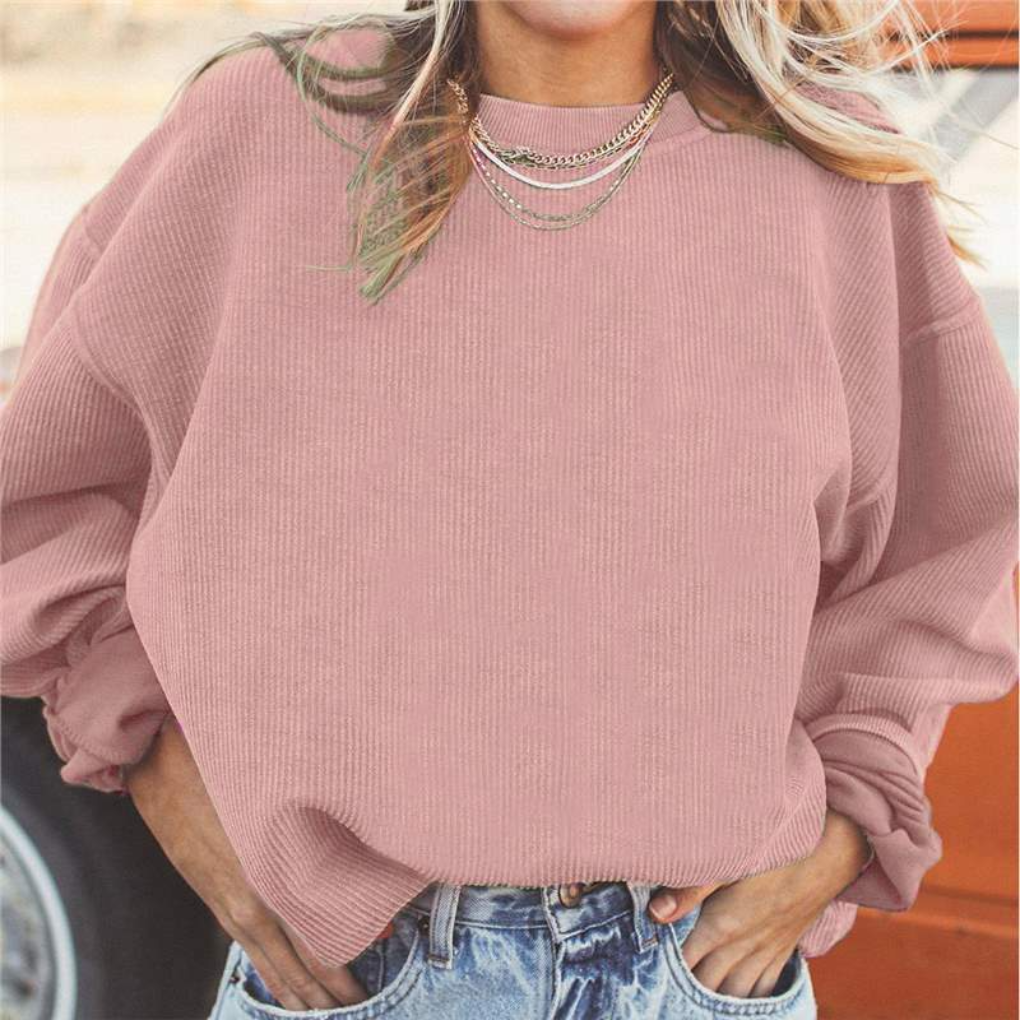 Women's Oversized Round Neck Sweatshirt