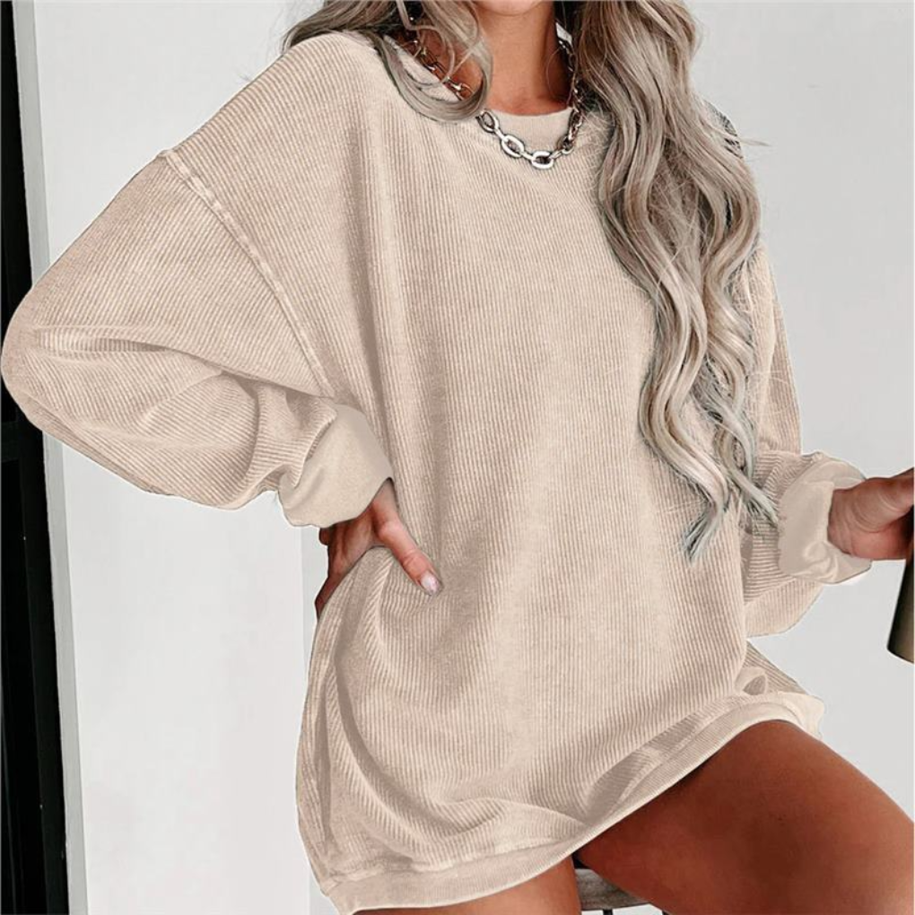 Women's Oversized Round Neck Sweatshirt