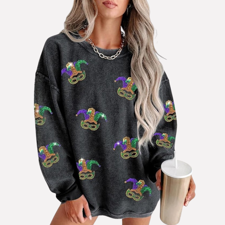 Women's Oversized Round Neck Sweatshirt