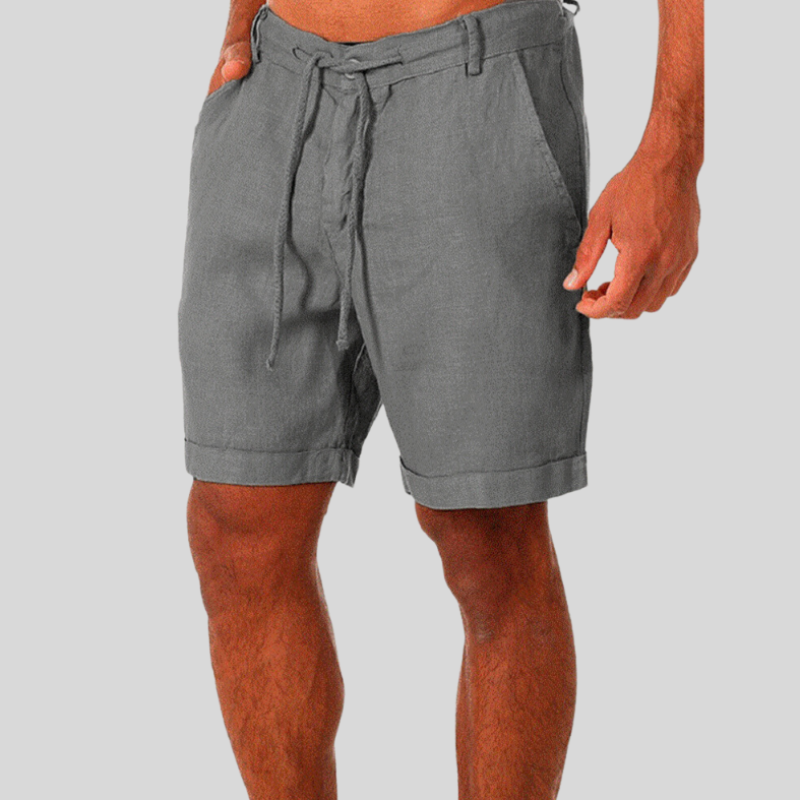 Ernesto | Men's Casual Linen Shorts-The Yellow Prime