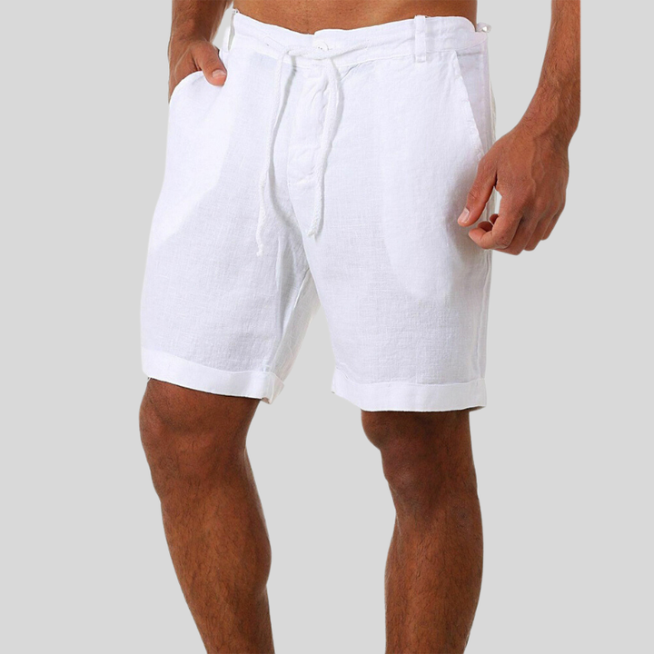 Ernesto | Men's Casual Linen Shorts-The Yellow Prime