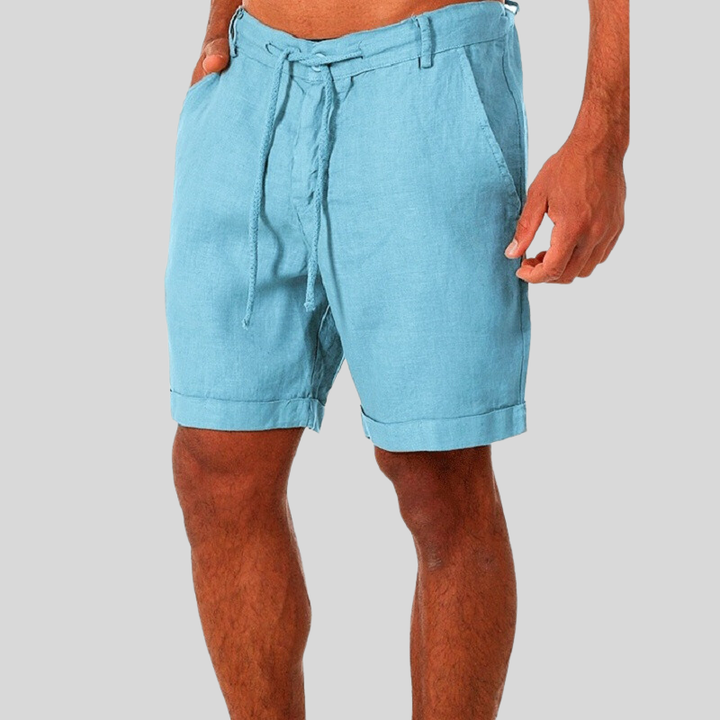 Ernesto | Men's Casual Linen Shorts-The Yellow Prime