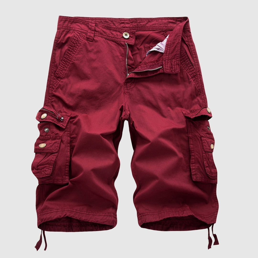 Esra | Men's Knee-Length Casual Cargo Shorts-The Yellow Prime