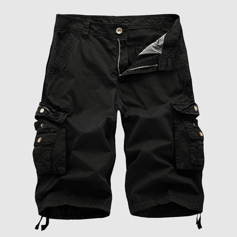 Esra | Men's Knee-Length Casual Cargo Shorts-The Yellow Prime