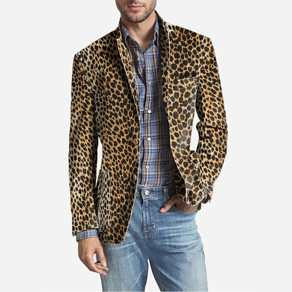 Men's Stand Collar Casual Blazer