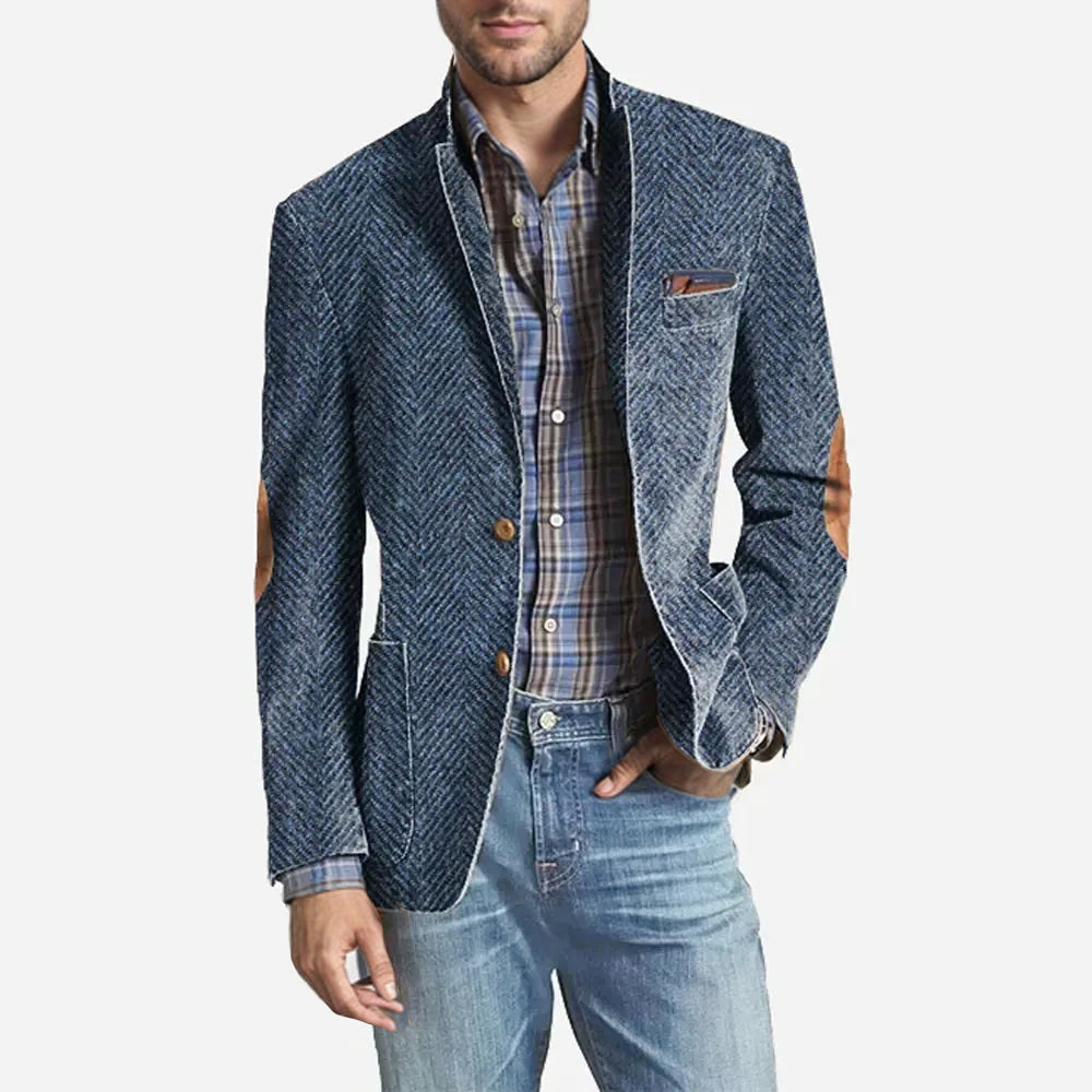 Men's Stand Collar Casual Blazer