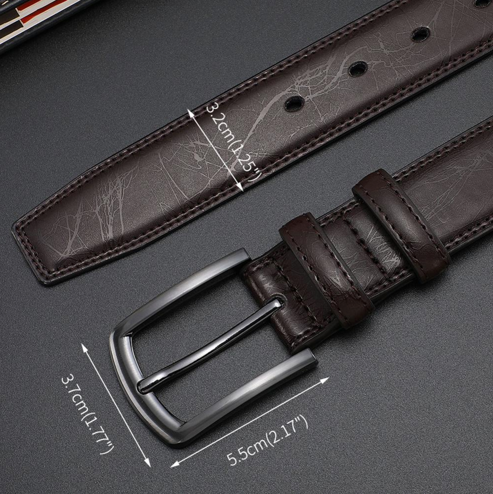 Ethan | Stylish Men's Leather Belt-The Yellow Prime