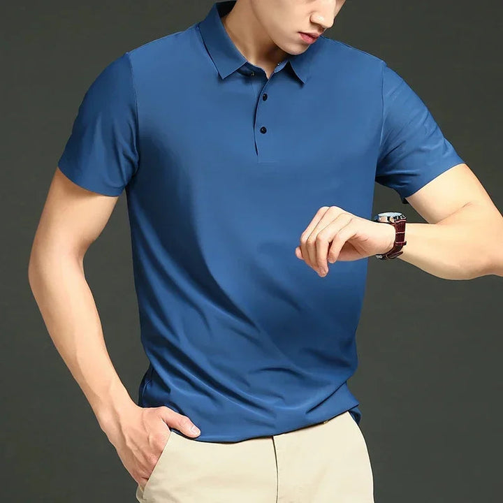 Arman | Men's Lightweight Stretchy Polo Shirt-The Yellow Prime