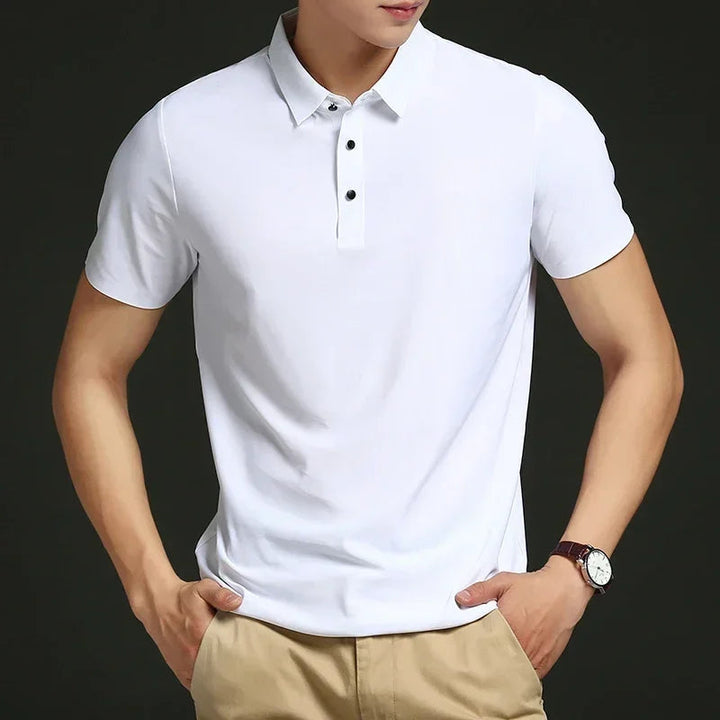 Arman | Men's Lightweight Stretchy Polo Shirt-The Yellow Prime