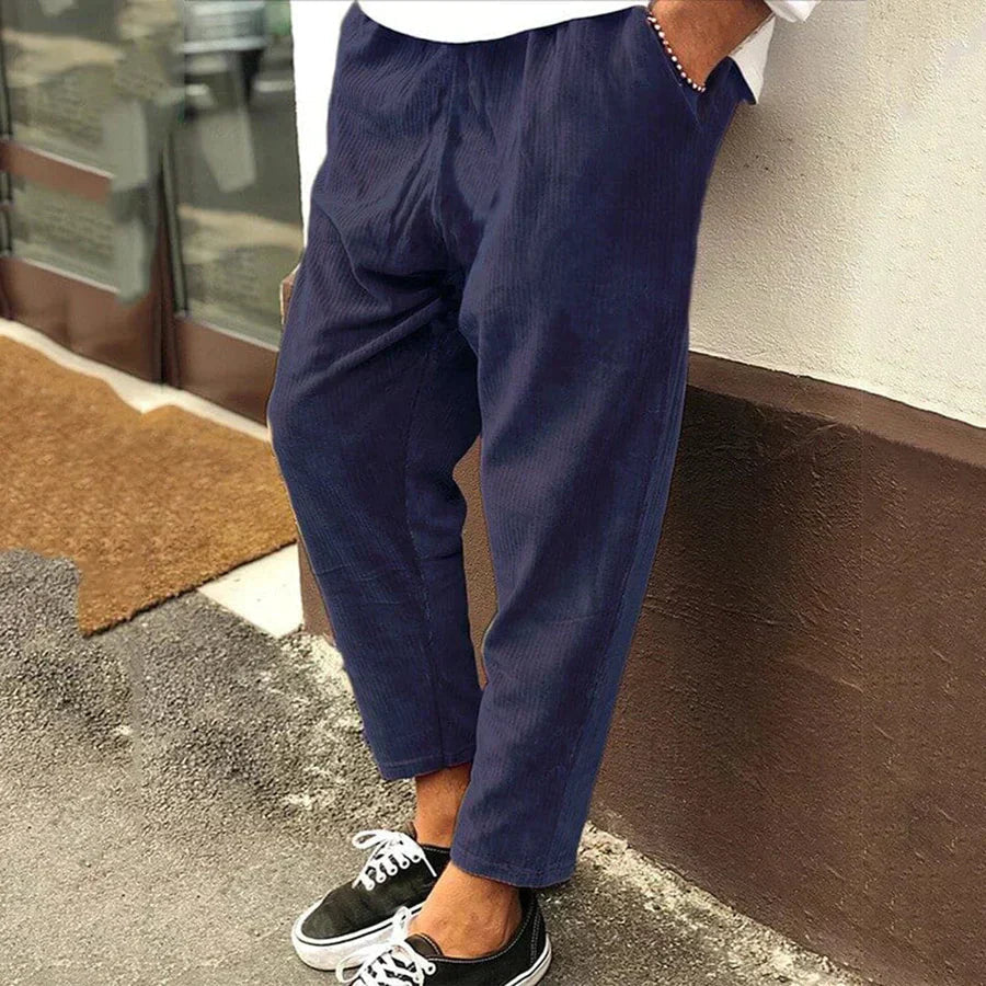 Arden | Men's Relaxed Fit Casual Ankle Pants-The Yellow Prime