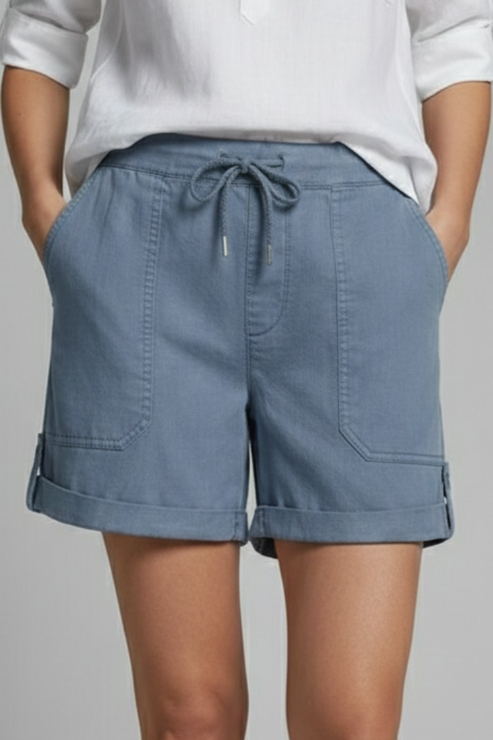 Emily | Women's Casual Summer Shorts-The Yellow Prime