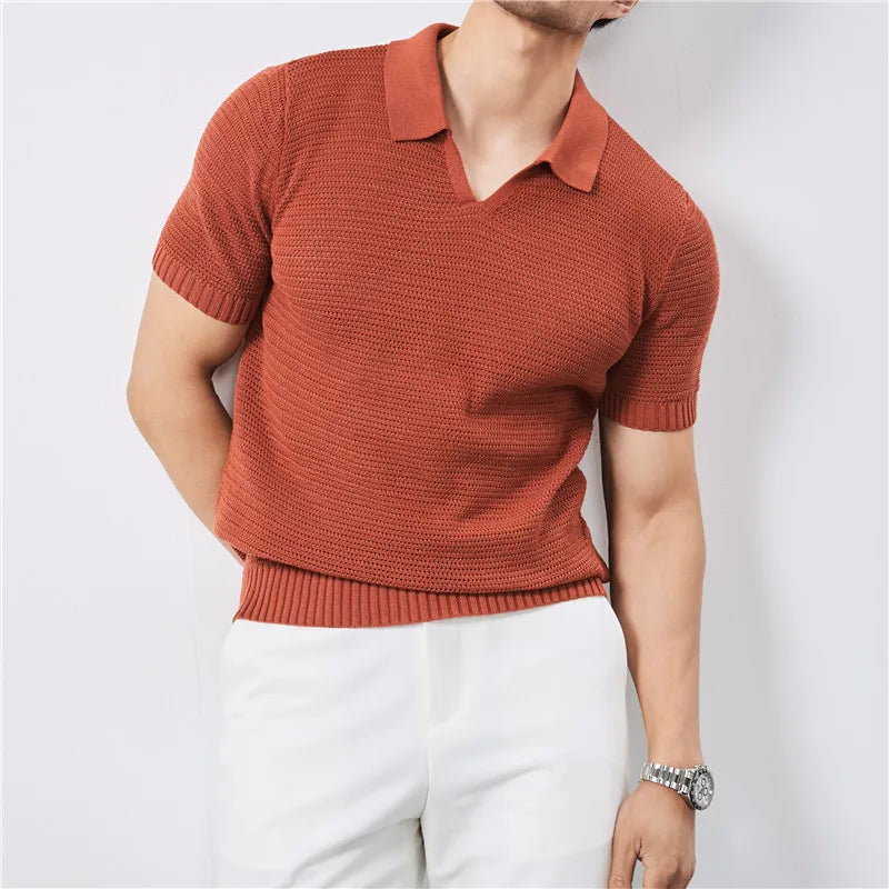 Luca | Men's Casual Polo Shirt-The Yellow Prime