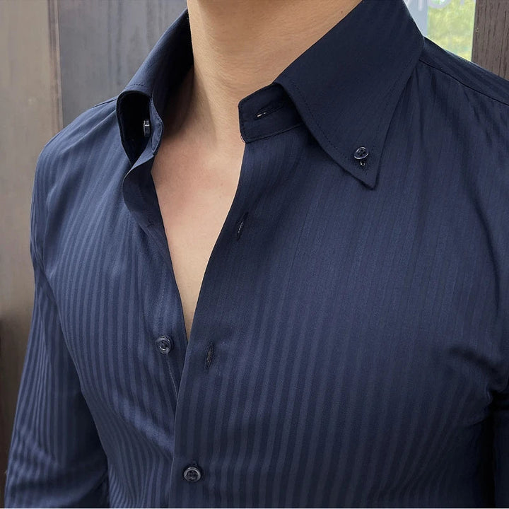 James | Men's Tailored Slim Fit Dress Shirt-The Yellow Prime
