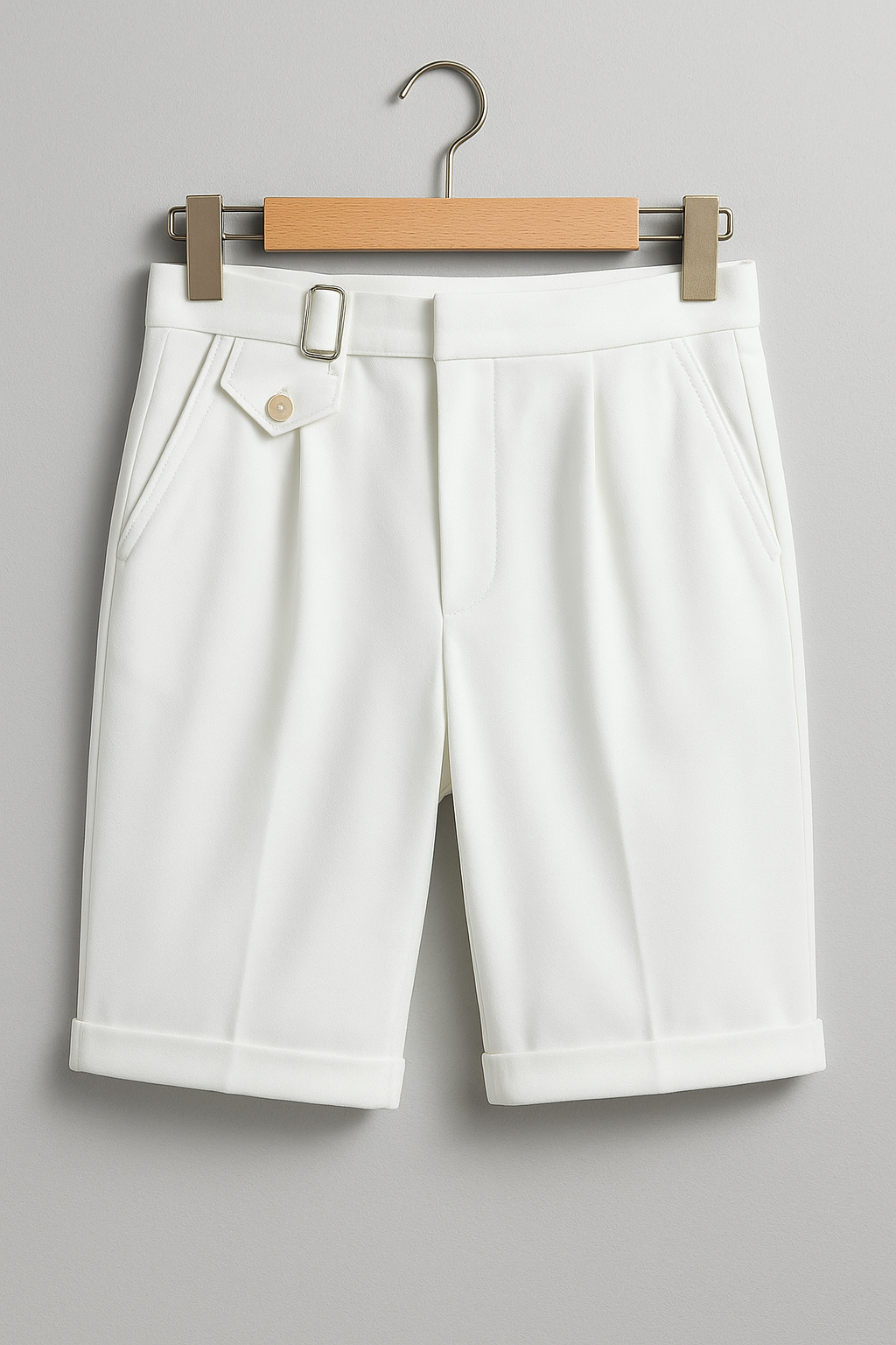 Ronan | Men's Tailored Pleated Summer Shorts-The Yellow Prime