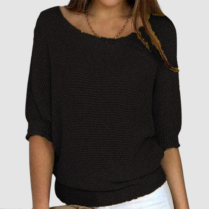 Evonne | Women's Elegant Knitted Sweater-The Yellow Prime