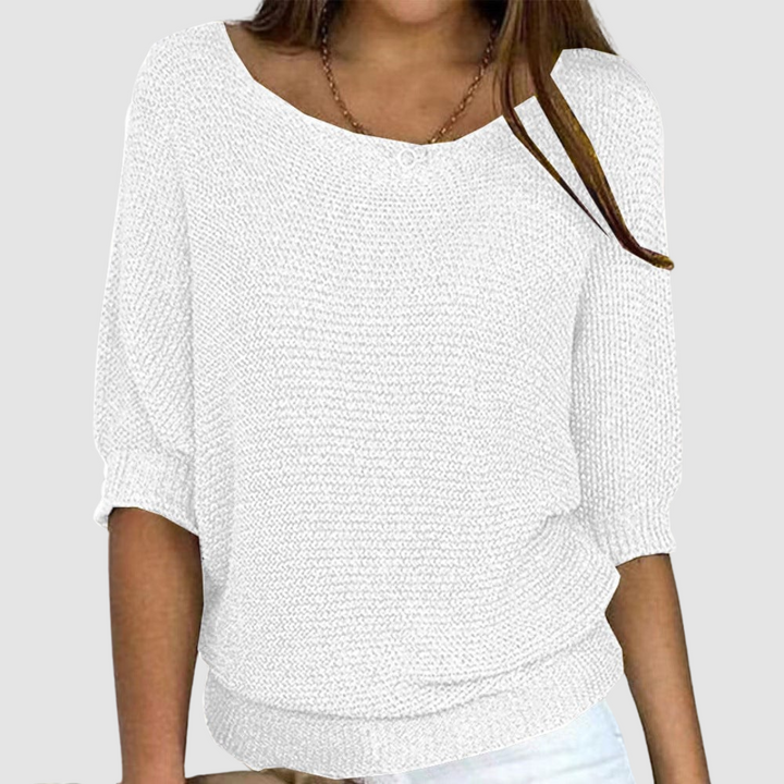 Evonne | Women's Elegant Knitted Sweater-The Yellow Prime