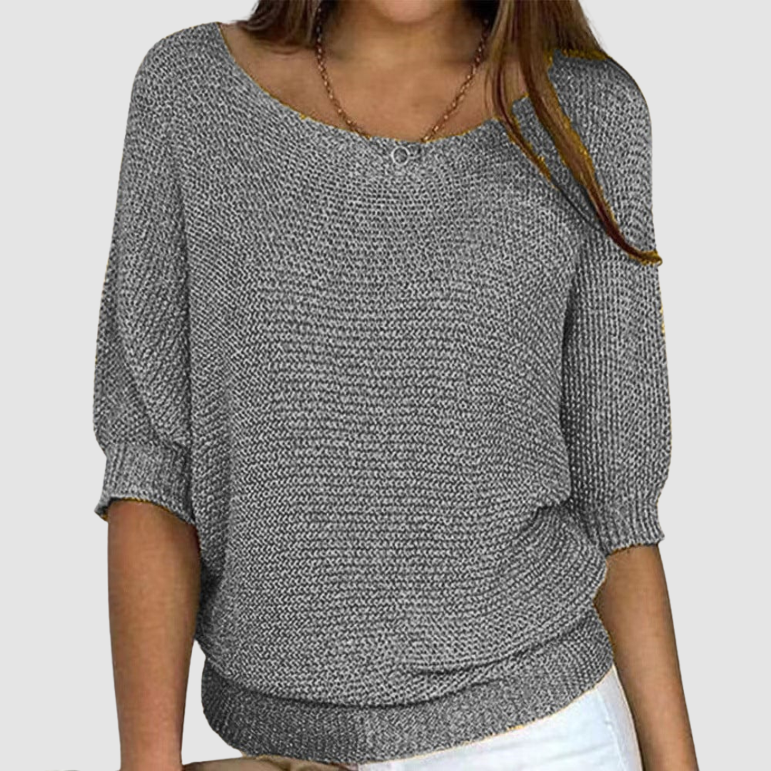 Evonne | Women's Elegant Knitted Sweater-The Yellow Prime