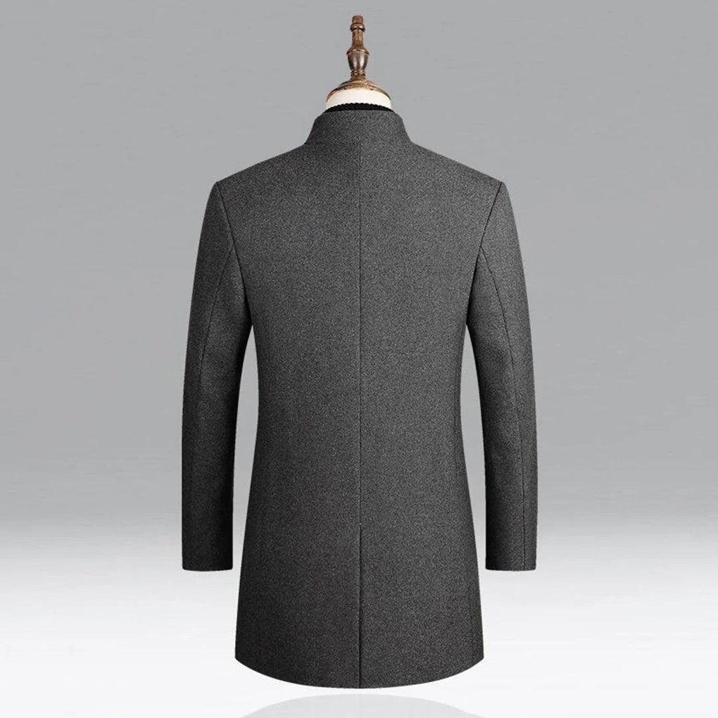 Men's Elegant Classic Coat - Timeless Formal Layer for Every Occasion