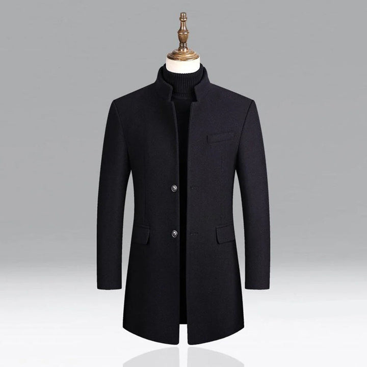 Men's Elegant Classic Coat - Timeless Formal Layer for Every Occasion