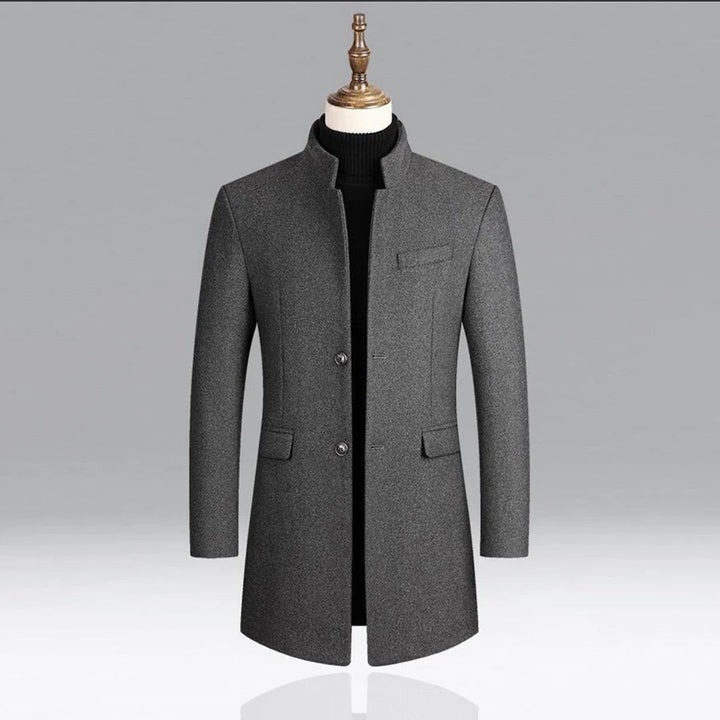 Men's Elegant Classic Coat - Timeless Formal Layer for Every Occasion