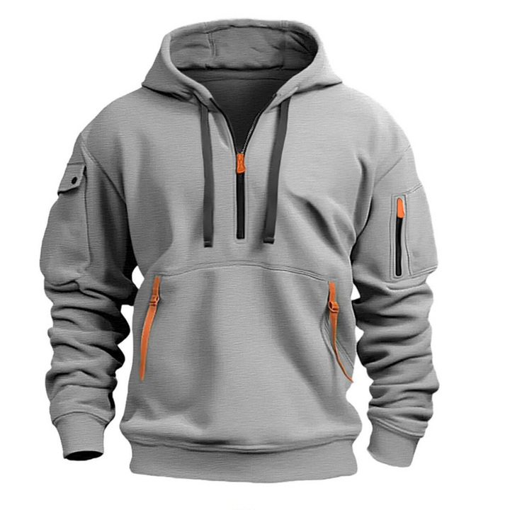 Men's Long Sleeve Hoodie with Utility Pockets