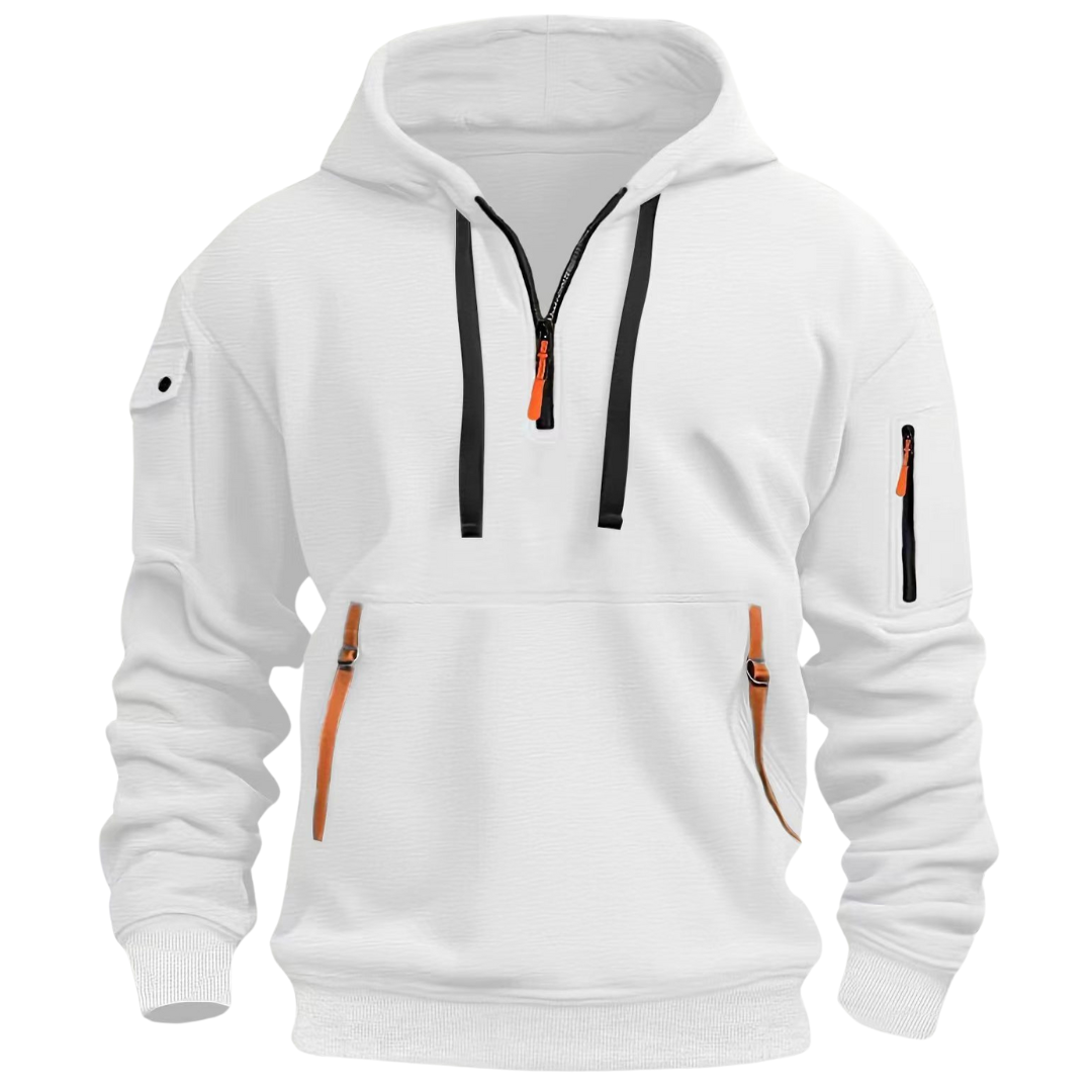 Men's Long Sleeve Hoodie with Utility Pockets