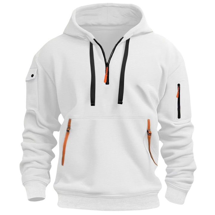 Men's Long Sleeve Hoodie with Utility Pockets