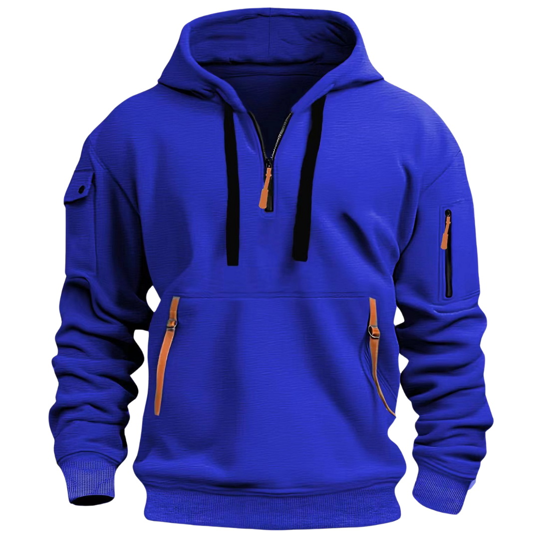 Men's Long Sleeve Hoodie with Utility Pockets