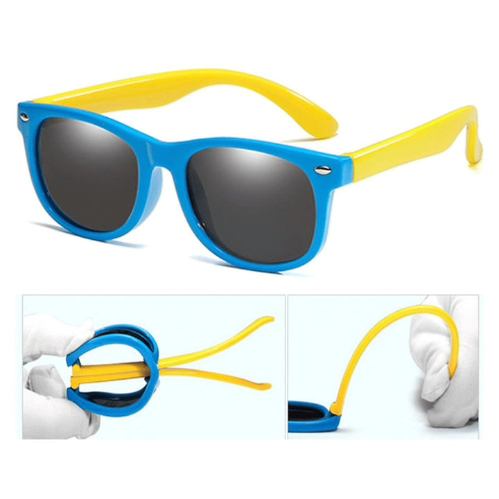 Kids' Flexible Lightweight Sunglasses with UV400 Protection-The Yellow Prime