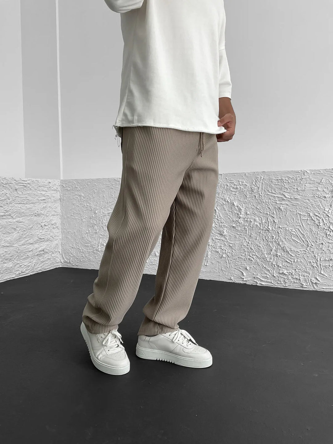 François | Men's Ribbed Spandex Comfort Pants-The Yellow Prime