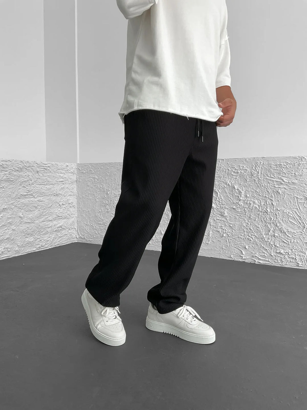 François | Men's Ribbed Spandex Comfort Pants-The Yellow Prime