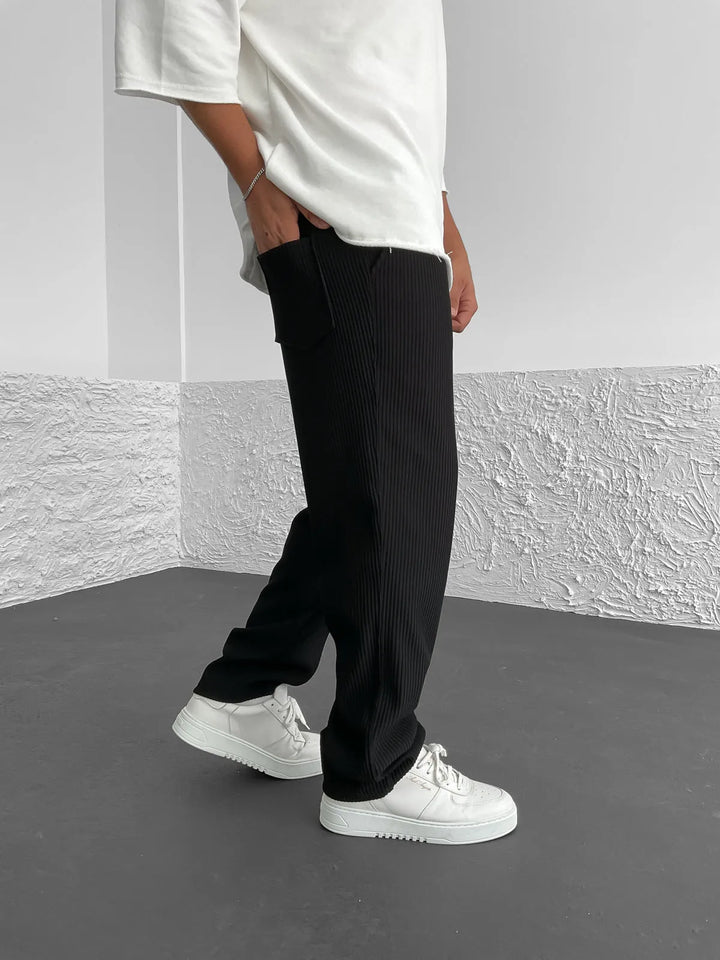 François | Men's Ribbed Spandex Comfort Pants-The Yellow Prime