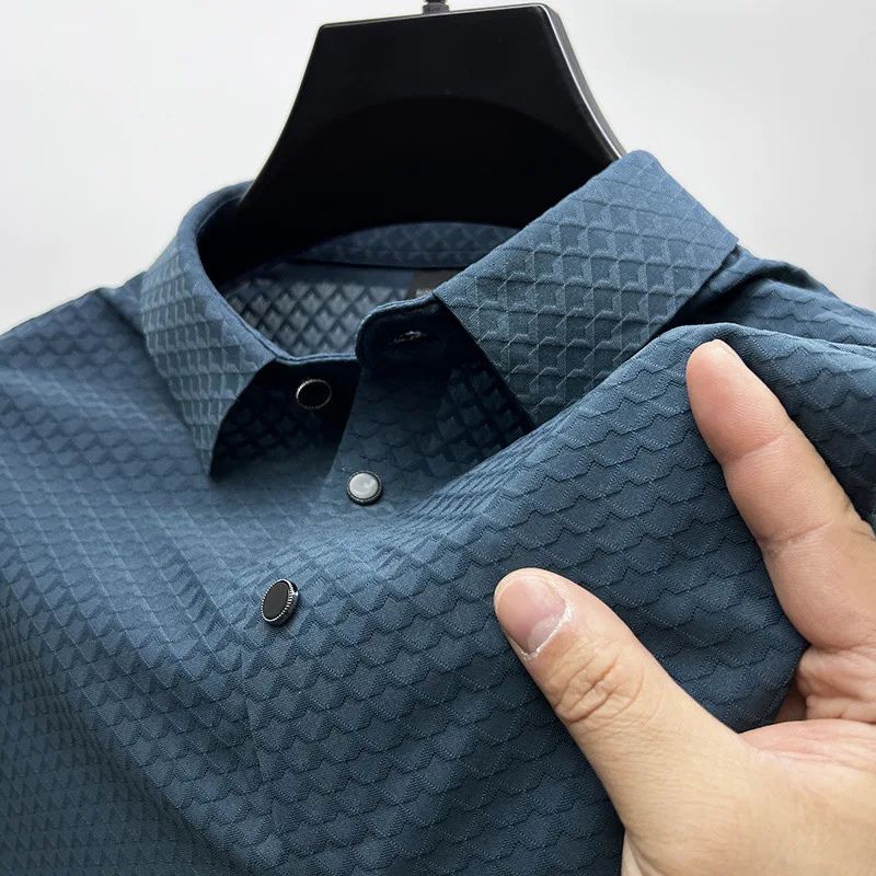 Frits | Men's Luxurious Summer Polo Shirt in Silky-Soft Fabric-The Yellow Prime