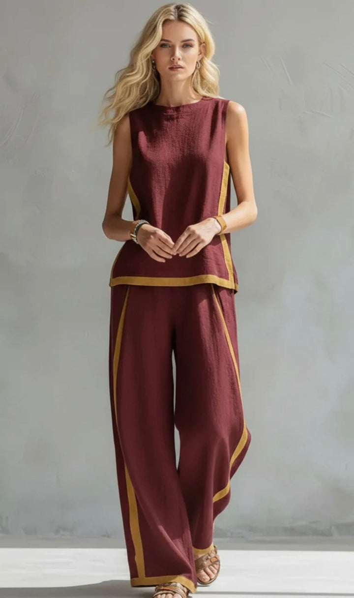 Shania | Women's Casual-Chic Two-Piece Outfit-The Yellow Prime