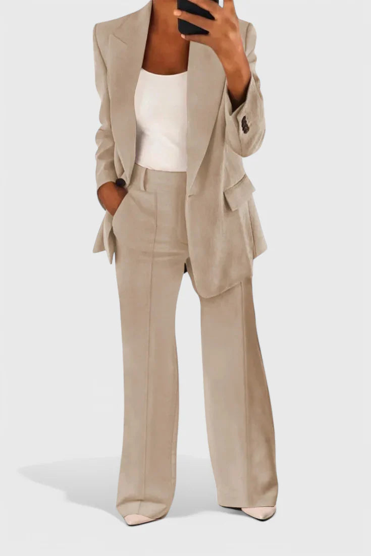 Women's Elegant Suit Set for Professional and Casual Wear-The Yellow Prime